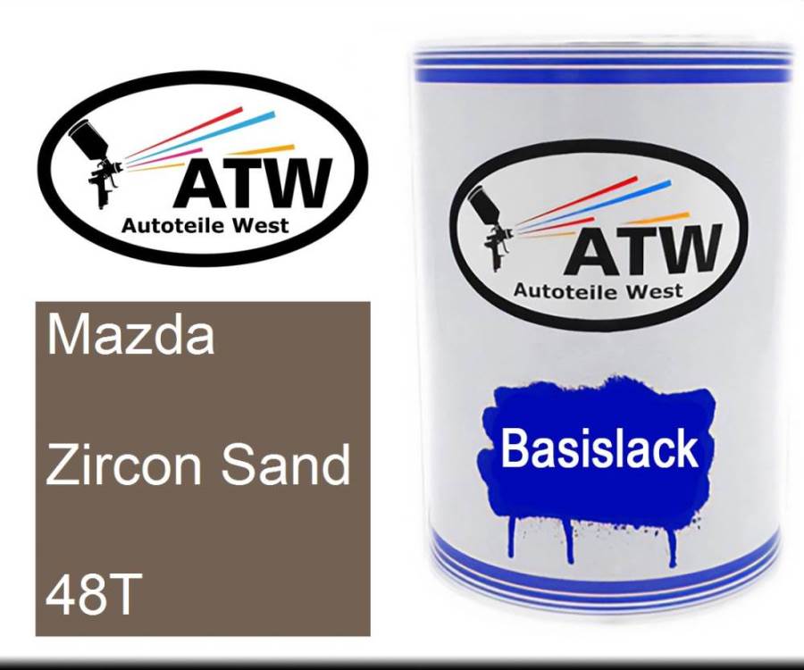 Mazda, Zircon Sand, 48T: 500ml Lackdose, von ATW Autoteile West.